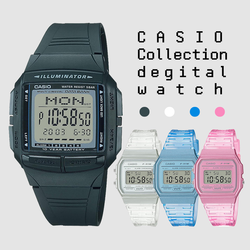 쥯 CASIO Collection STANDARD&amp;POP ӻ F-91WS-7JH DB-36-1AJH