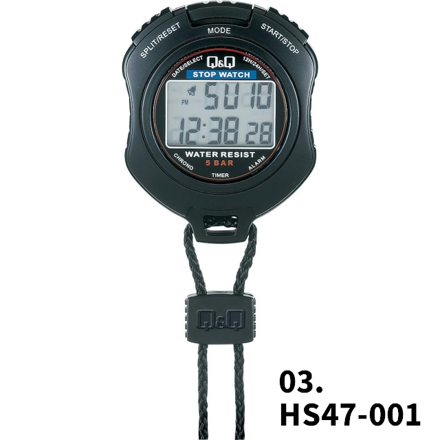 シチズン Q&Q ストップウォッチ HS44-001 HS45-001 HS47-001