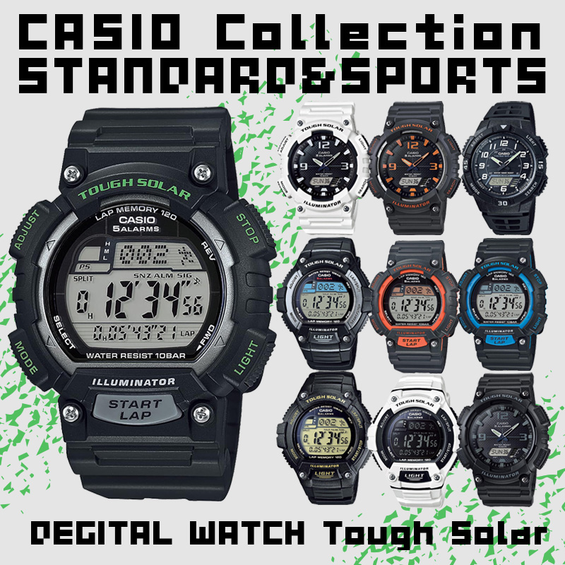 쥯 CASIO Collection STANDARD&amp;SPORTS ӻ W-S220C-7BJH AQ-S810WC-7AJH