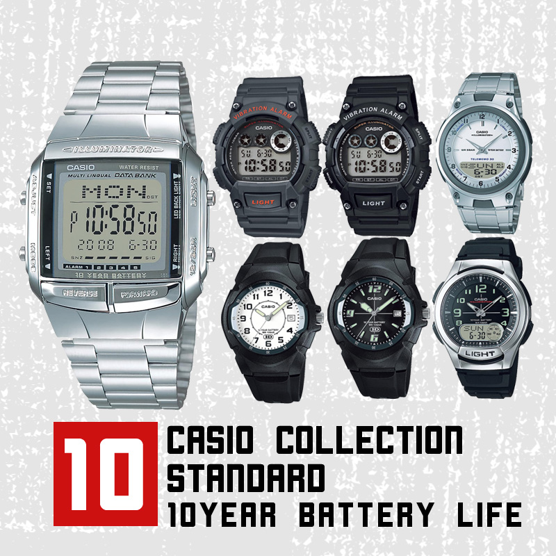 カシオコレクション CASIO Collection STANDARD 腕時計 W-735H-8AJH MW-600F-1AJH｜ginza-sacomdo