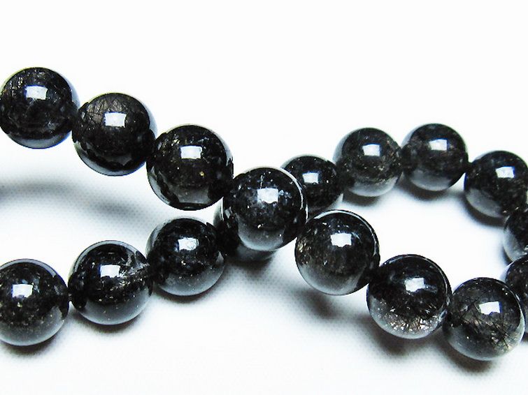ブラックルチルクォーツ ブレスレット 10mm t257-7286の説明 - 通販