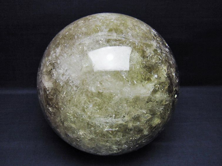 7.6Kg シトリン水晶 丸玉 180mm t529-5957 : 銀座東道 天然石専門店
