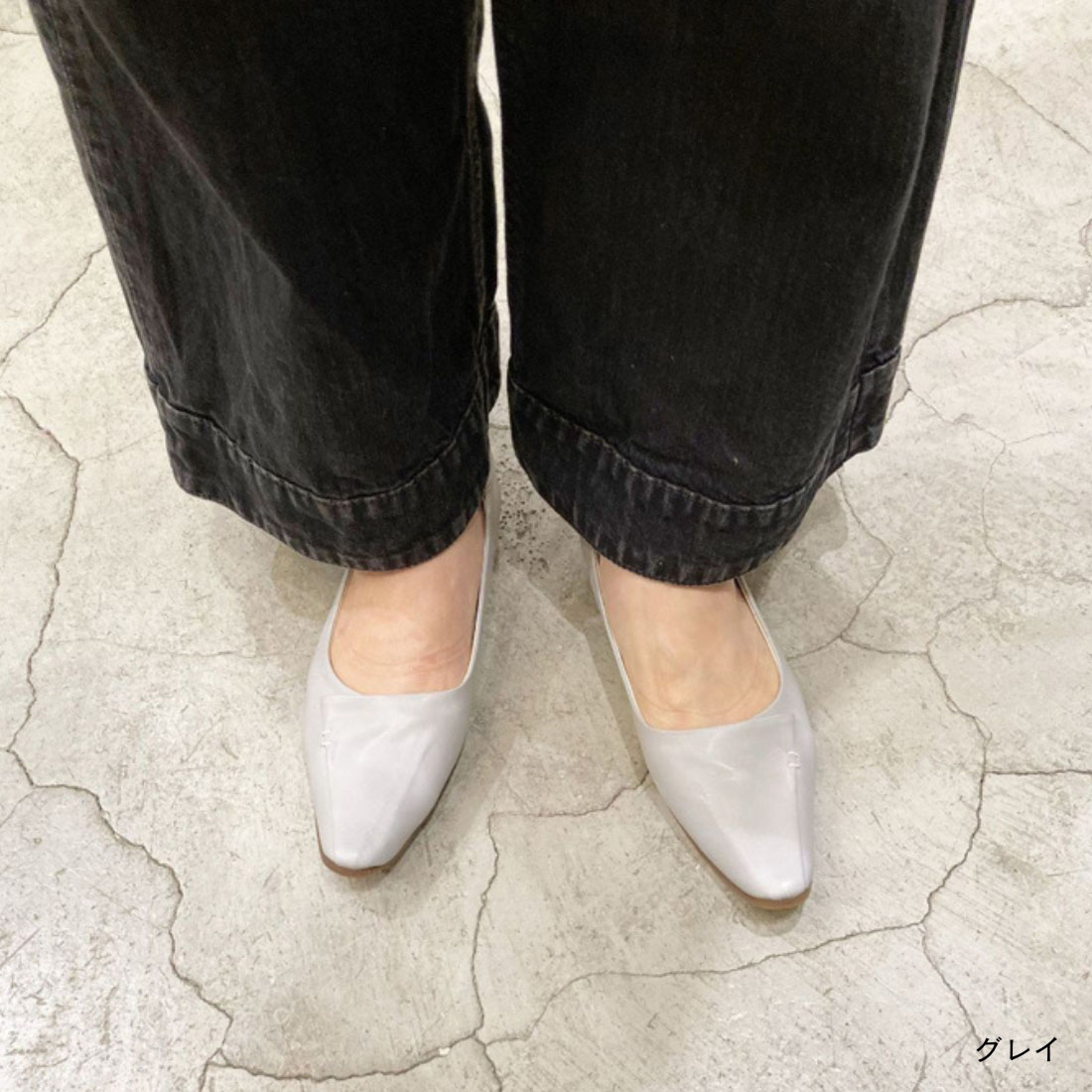 美品☆★銀座ワシントン★シルバー　ローヒール　23.0 フラットシューズ 銀座ワシントン 公式サイト|WASHINGTON GINZA TOKYO