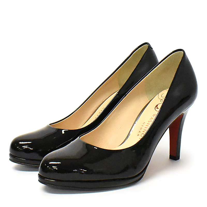 銀座ワシントン レディース パンプス ベーシック 美脚効果 8.5cm