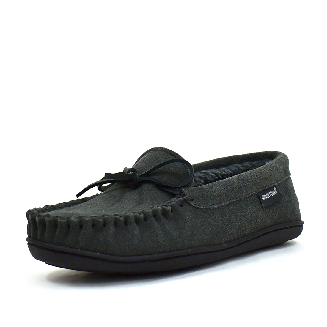 Minnetonka（ミネトンカ） モカシン スエード フラット ボア 暖かい