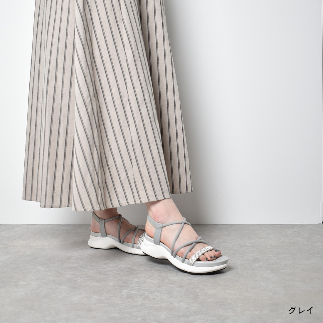 【SALE/31%OFF】サンダル ストラップ...の詳細画像5
