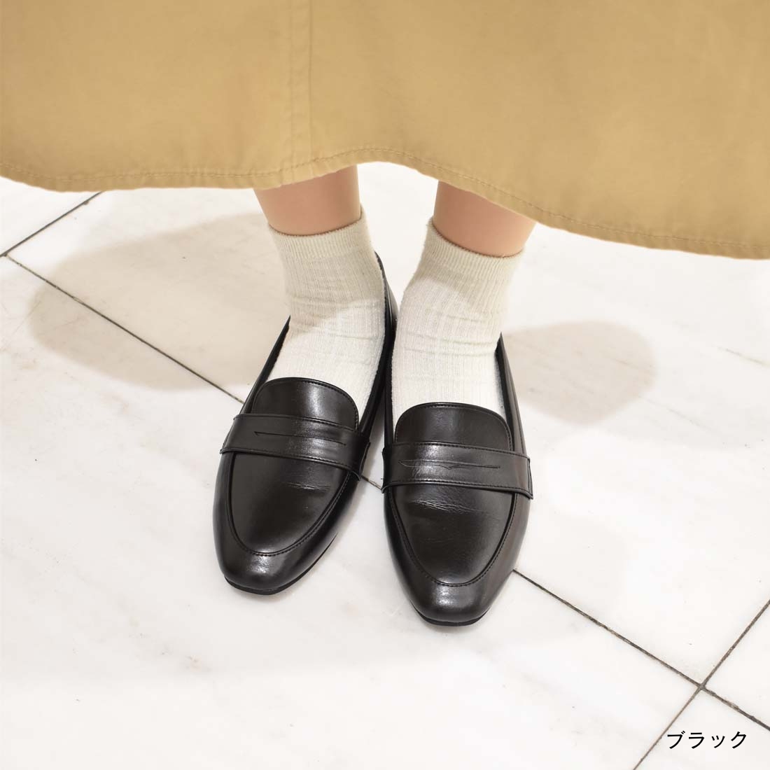 銀座ワシントン ローファー フラット 晴雨兼用 オフィス 通勤 楽ちん