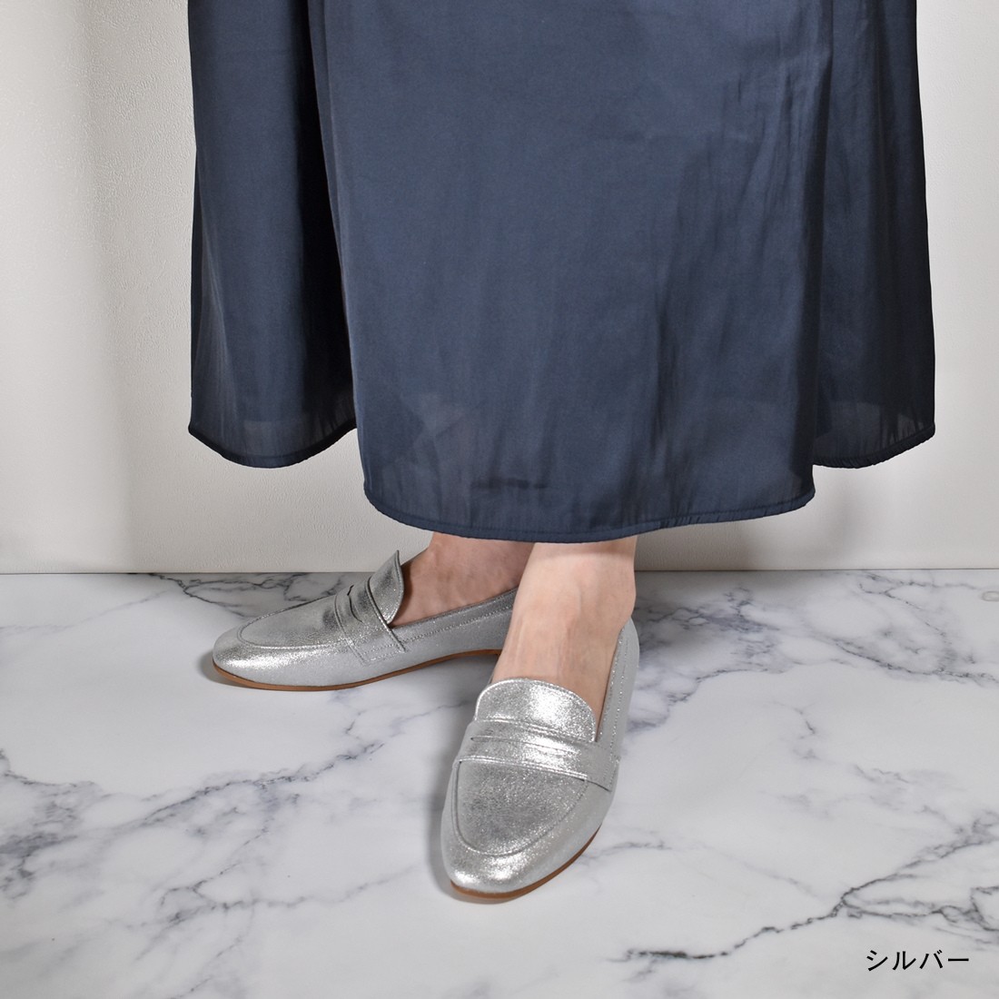 銀座ワシントン ローファー フラット 晴雨兼用 オフィス 通勤 楽ちん