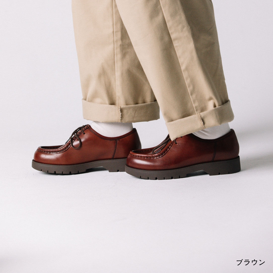 フットワークス　チロリアン　スエードブラウン　25cm TYROL Suede Brown Mono | ブラウンスエードスニーカー | STANCLAN