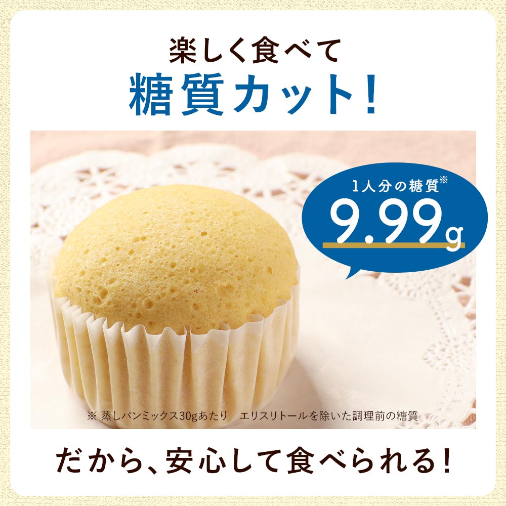 蒸しパン ミックス粉 480g 低糖質 糖質制限 おやつ お菓子 簡単
