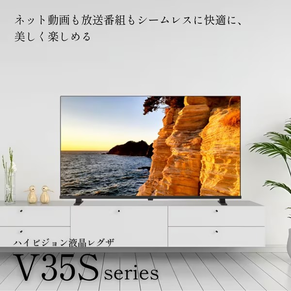 テレビ TVS REGZA 24インチ レグザ YouTube・Bluetooth対応 ハイビジョン液晶テレビ 24V型 24V35Sの画像