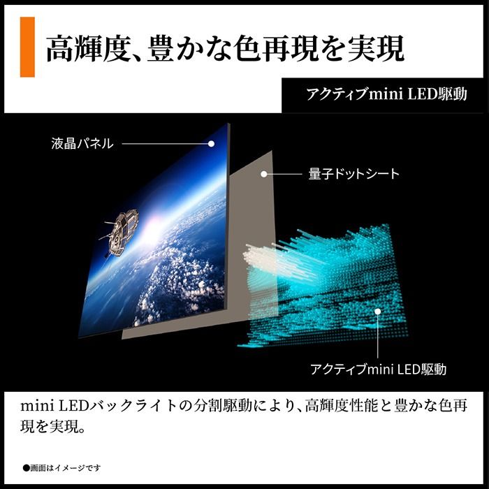 AQUOS 【設置込】 量子ドット／mini LEDテレビ 75V型 シャープ HP1