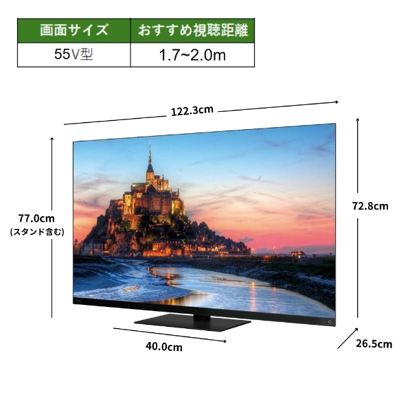 REGZA 液晶テレビ 反射あり 横型スタンド REGZA 75Z970R 4K液晶テレビ REGZA 75V型/高輝度ファインminiLED