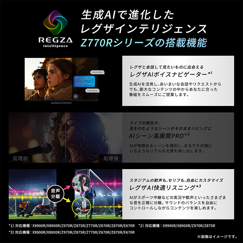 REGZA（レグザ） [予約]【設置込】 4K Mini LED液晶テレビ 85V型 TVS