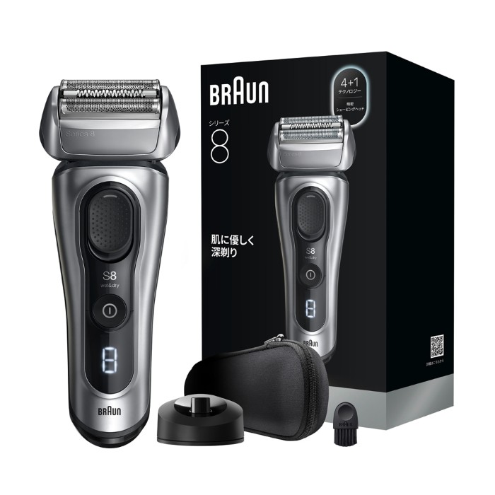 メンズシェーバー BRAUN ブラウン 3枚刃 シルバー Series8 シリーズ8 8617Sの画像