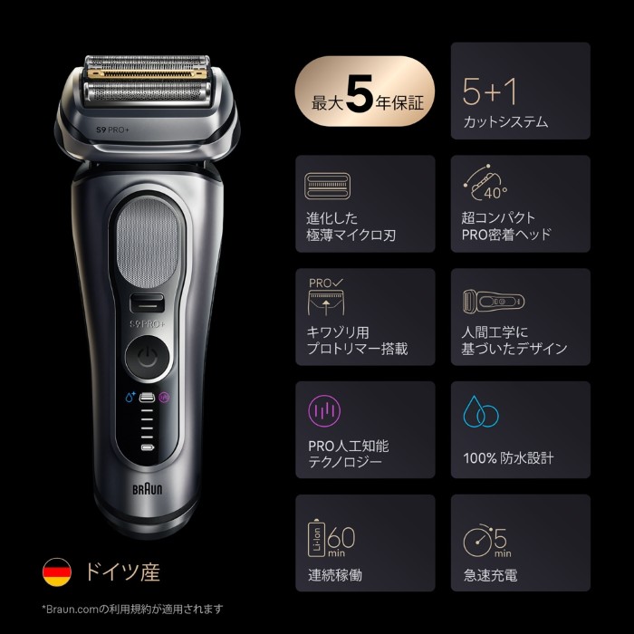 ブラウン シリーズ9 替刃（メンズシェーバー電気本体）｜メンズ