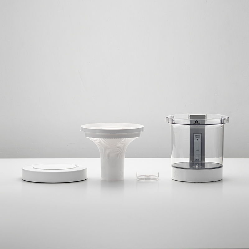 長期保証付】RHYTHM(リズム) 9YYA29RH08 ライトグレー 超音波加湿器