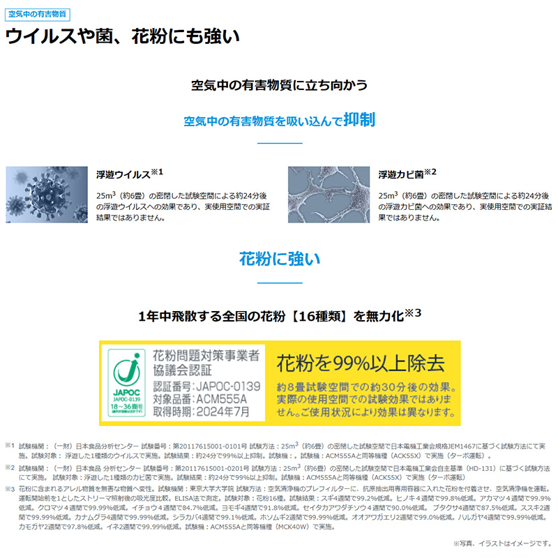 開封 未使用】ダイキン 空気清浄機 ストリーマ 2021年 花粉 ウイルス PM ダイキン（DAIKIN） 空気清浄機 加湿器 花粉対策 MCK505A ストリーマ