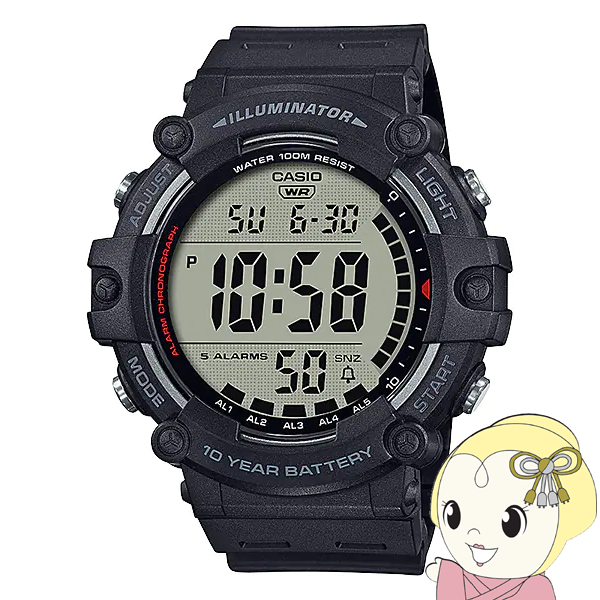 腕時計 【逆輸入品】カシオ CASIO チープカシオ チプカシ スタンダード デジタル メンズ ブラック AE-1500WH-1AV