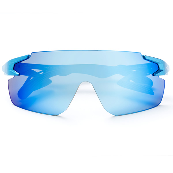 サングラス AirFly エアフライ スポーツ ランニング ワイドプロテクト レディース アクアブルーフレーム 偏光ブルーミラーレンズ AF-302C-35WP AirFly サングラス エアフライ スポーツ ランニング ワイドプロテクト