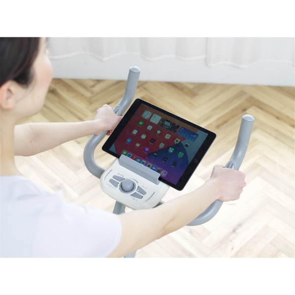 フィットネスバイク 4722 YOCAIRO アルインコAFBX4922同等品 折り畳み 心拍数測定 タブレットトレー付 家庭用 ダイエット ホワイト_8