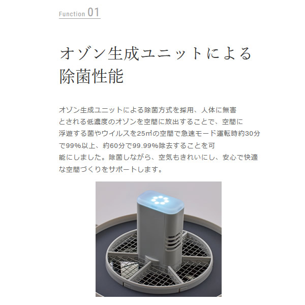 LEAF cado カドー 除菌 空気清浄機 130 リーフ 17畳 ホワイト AP-C130