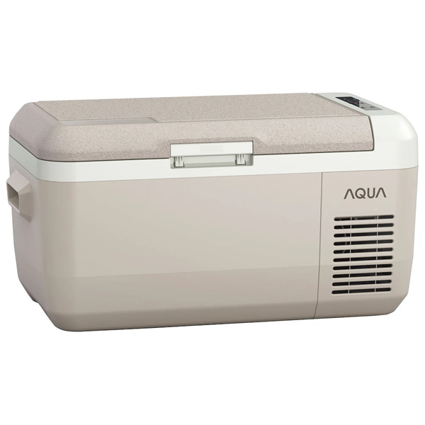 [予約 約1週間以降]ポータブル冷蔵庫 AQUA アクア 30L グレージュ AQP-M3R-Hの画像