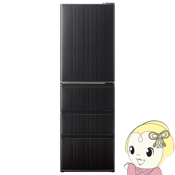 [予約]冷蔵庫 【標準設置費込】 AQUA アクア 458L 4ドア 右開き ウッドブラック AQUA DELIE+ デリエプラス AQR-V46R-K ぎおん | AQUA