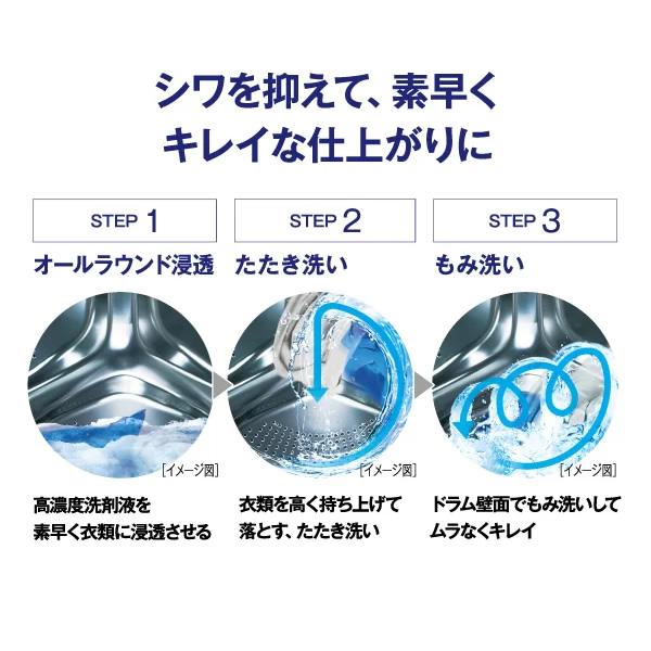 ドラム式洗濯乾燥機 【標準設置費込】 AQUA アクア 8.0kg 右開き ホワイト AQW-D8R-R-W |  | 06