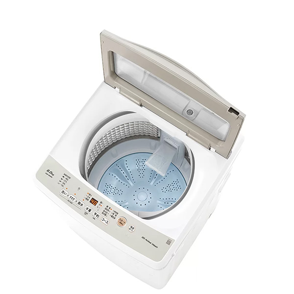 AQUA（アクア） [予約]AQUA 全自動洗濯機 6kg AQW-S6A-W ほぐし仕上げ