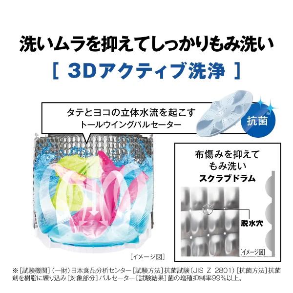 AQUA（アクア） [予約]AQUA 全自動洗濯機 6kg AQW-S6A-W ほぐし仕上げ