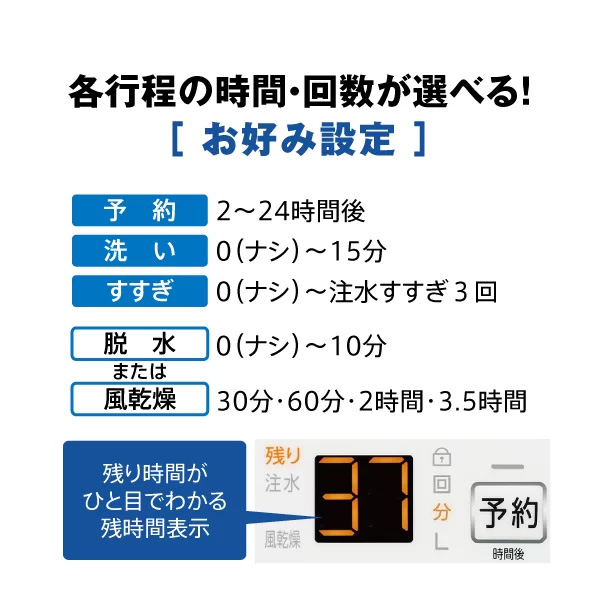 AQUA（アクア） [予約]AQUA 全自動洗濯機 7kg AQW-S7A-W ほぐし仕上げ