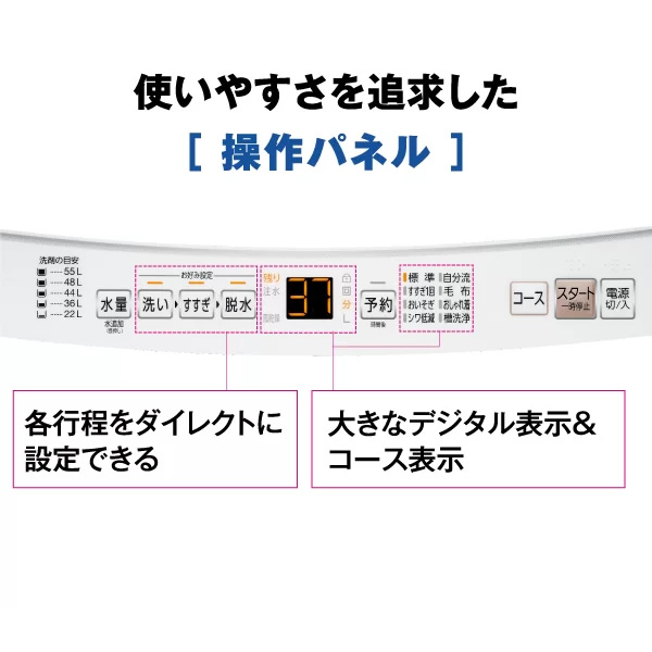 [予約]洗濯機 アクア AQUA AQW-S7R-W ホワイト 全自動洗濯機 洗濯7kg | AQUA | 05
