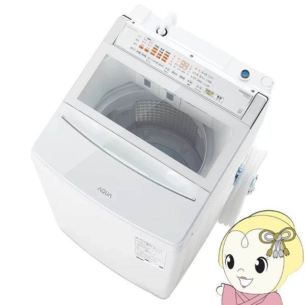 【送料込み】AQUA 全自動電気洗濯機 AQW-VX10M 全自動洗濯機 ホワイト AQW-VX10M-W ［洗濯10.0kg /簡易乾燥