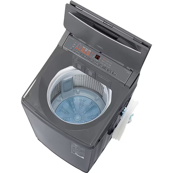 AQUA熱乾燥搭載！高性能スタイリッシュシルバー10kg洗濯機！ AQUA（アクア） 全自動洗濯機【標準設置費込み】AQUA 洗濯10kg 泡フル