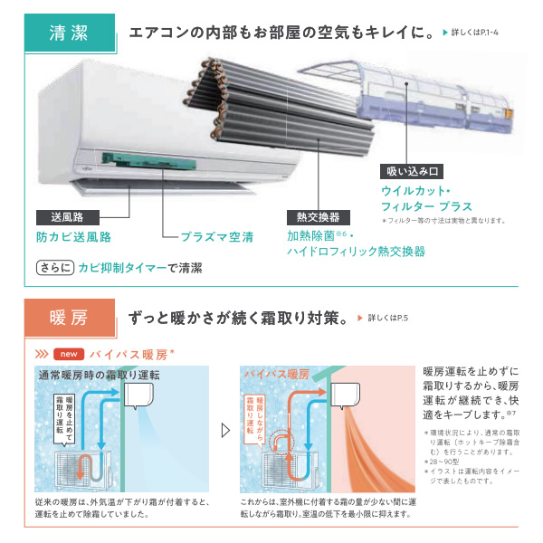 エアコン 8畳 富士通ゼネラル ルームエアコン AS-Z253N-W nocria