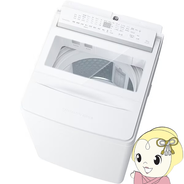 @  yWݒuz  TOSHIBA S@ ZABOON Uu[ 10kg t̐܁E_܎ AW-10DPB5-W OzCg