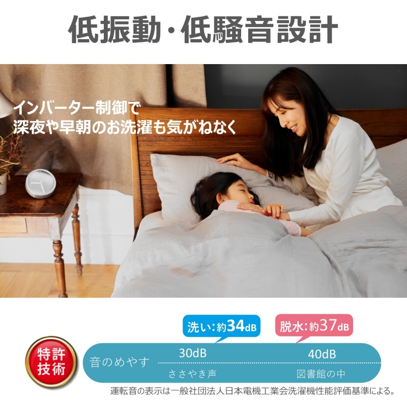 TOSHIBA（東芝） 全自動洗濯機 ZABOON ザブーン 洗濯7kg 本体幅51.5cm