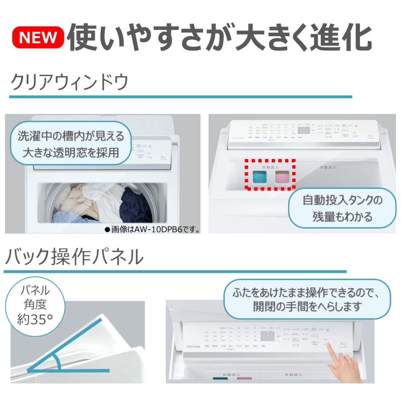 ZABOON [予約]全自動洗濯機【標準設置費込】東芝 TOSHIBA 洗濯8kg