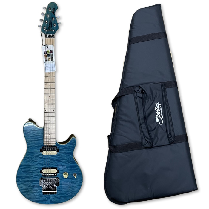 エレキギター MUSICMAN Sterling by Musicman AX40-TBL-M Trans Blue