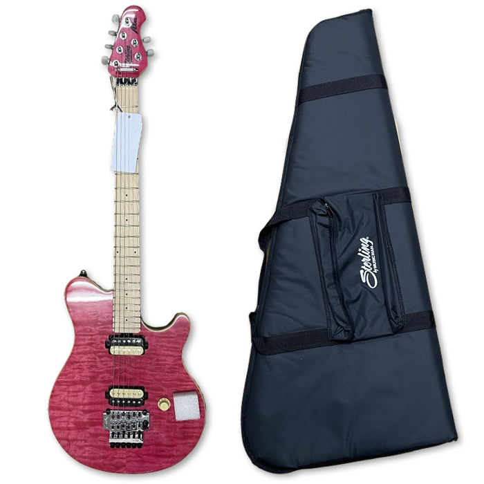 ギター Sterling by Musicman AX-40 Sterling By Music Man AX40 - Transparent Blue | Long & McQuade