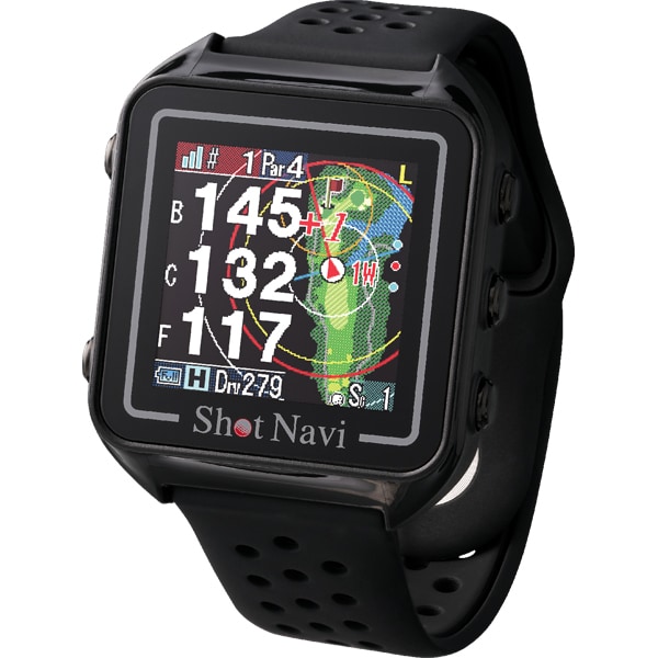 腕時計型GPSゴルフナビ Shot Navi ショットナビ Beyond Lite Plus ゴルフ用GPS搭載距離測定器 ブラック | green | 02