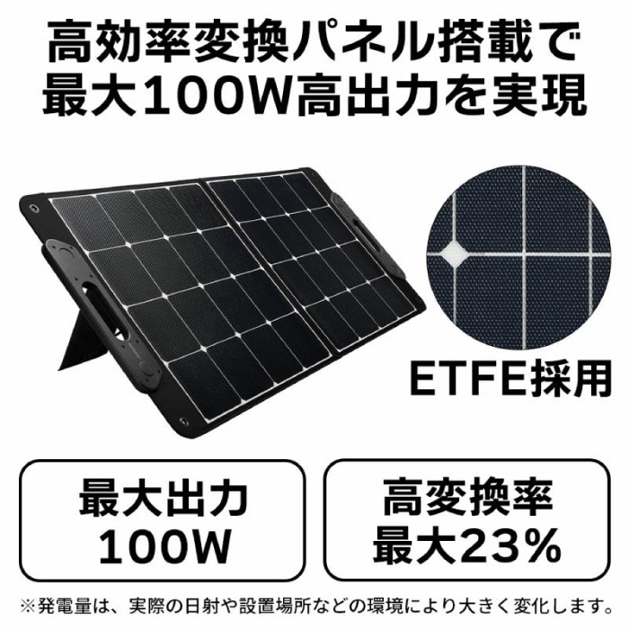 VICTOR ビクター BH-SV100 ポータブルソーラーパネル 折り畳み式 最大