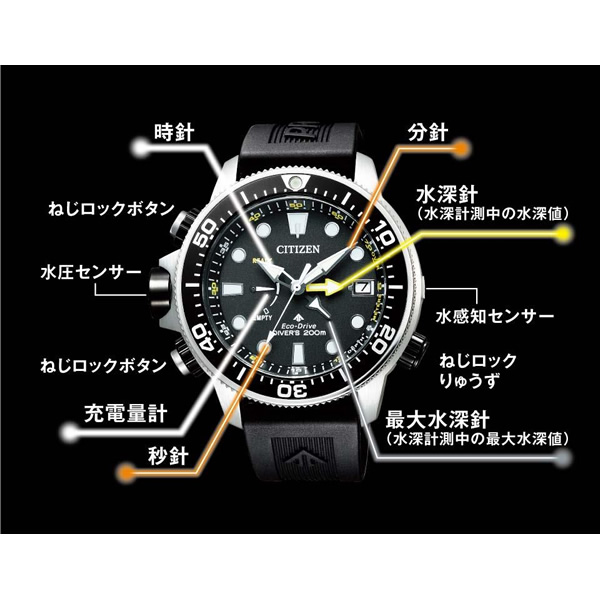 腕時計 プロマスター BN2036-14E マリン エコ・ドライブ アクアランド200ｍ メンズ Citizen シチズン｜gion｜08