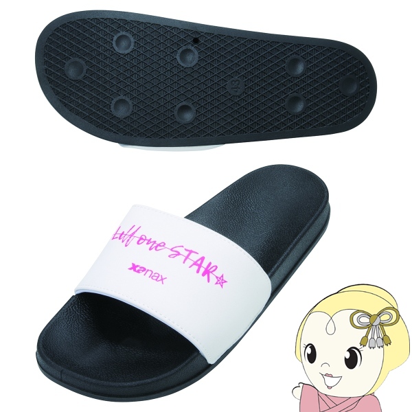 サンダル ザナックス XANAX ホワイト×ブラック Lサイズ（27.0cm〜27.5cm） BSSANDAL1-0190-L