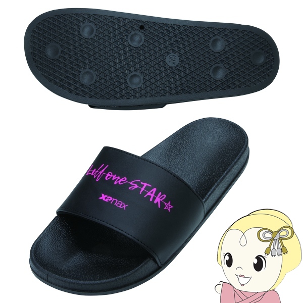 サンダル ザナックス XANAX ブラック×ブラック Lサイズ（27.0cm〜27.5cm） BSSANDAL1-9090-L