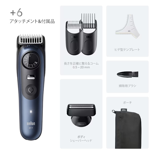 Braun ヒゲトリマー シリーズ7 BT7420 新品未使用品 Amazon | ブラウン ヒゲトリマー シリーズ7 シェーバー BT7420