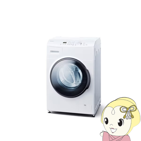 洗濯機 【設置込/左開き】洗濯容量8kg 乾燥4kg アイリスオーヤマ ドラム式洗濯乾燥機 ヒーター乾燥 ホワイト
