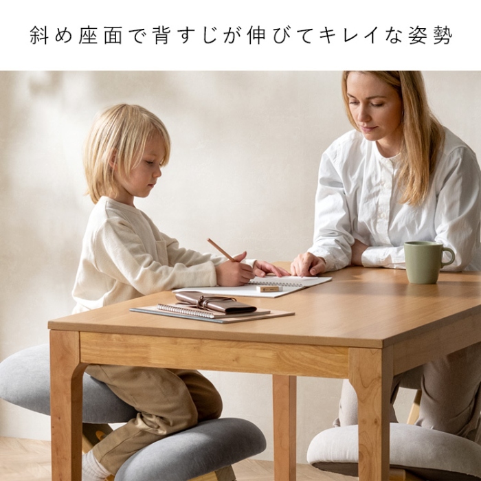 プロポーションチェア SOLA バランスチェア デスクチェア 姿勢改善 猫背矯正 勉強椅子 リビングチェア 学習チェア ダークグレーの画像