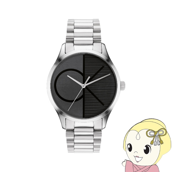 【正規品】カルバンクライン Calvin Klein 25200163 腕時計 CK アイコニック シルバー ブラックダイヤル メンズ レディース ユニセックス